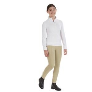 Dover Saddlery Coolblast Breech Riding Girls Tech Tight Pants‎ Tan Size M 10